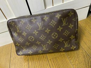 LOUIS VUITTON ルイヴィトン LV モノグラム トゥルーストワレット　 ポーチ PVC ブラウン 