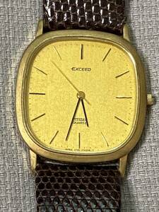 CITIZEN シチズン EXCEED エクシード クォーツ　14k メンズ 2730-272137 y ジャンク ゴールド金色 ★0220