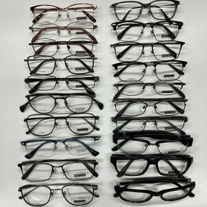 中古　メガネフレーム　20本　まとめて　まとめ売り　眼鏡　金属フレーム　眼鏡フレーム　めがね　ジャンク【A11】