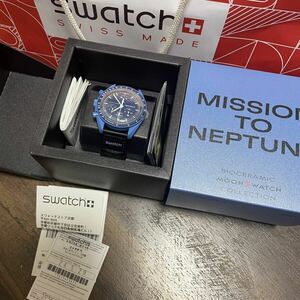 Swatch × OMEGA Mission to Neptune Swatch Omega Neptune new goods unused 2024/5/29 2 year with guarantee 