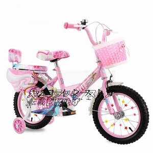 強くお勧め 子供用 自転車 組立済 女の子 可愛い ピンク 赤 16インチ 補助輪付き カゴ 4歳 5歳 6歳 7歳 8歳 9歳F372