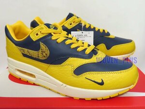 新品 29cm NIKE WMNS AIR MAX 1 PREMIUM FJ5479-410 MIDNIGHT NAVY/VARSITY MAIZE レディース エア マックス 1 プレミアム ナイキ