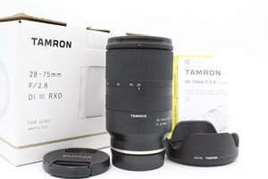 ＜＜化粧箱付き！！＞＞【美品】TAMRON タムロン 28-75mm F/2.8 Di III RXD ソニーEマウント用（Model A036） #LE2024387