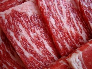 霜降り「USA牛カルビ500g、4mmカット」焼肉用 ASKsanin