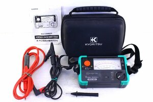 ●キョーリツ 共立 KEW3432 絶縁抵抗器 125V 250V 500V 電圧測定 測定器 2015年製 付属品あり ケース付き 通電確認のみ【10938108】