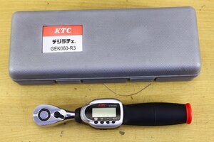 ●KTC/京都機械工具 GEK060-R3 9.5sq. デジラチェ ラチェットヘッドタイプ デジタルトルクレンチ 計測 測定【10938023】