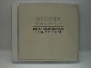 2CDスリム　ブルックナー：交響曲第8・9番　シューリヒト/ウィーン・フィル　1964・62年　ドイツ盤　上前