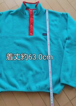 80s patagonia シンチラ スナップT USA製 プルオーバー フリース【M】水色　ヴィンテージ★☆_画像5