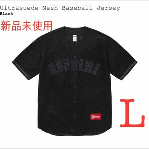 L 24ss supreme シュプリーム Ultrasuede Mesh Baseball Jersey ベースボールシャツ