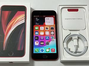 SIMフリー iPhoneSE2 128GB Product Red シムフリー アイフォンSE 2 第二世代 第2世代 レッド docomo softbank au SIMロックなし A2296 87%