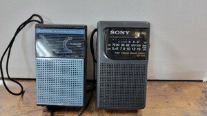 動作品 2台セット ソニー ラジオ ICF-S10,TH-550 日立 SONY