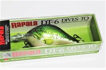 ■s2717 RAPALA DIVES-TO DT-6 ラパラ ダイブストゥ ボックス入り ベビーバス■デッドストック_画像3