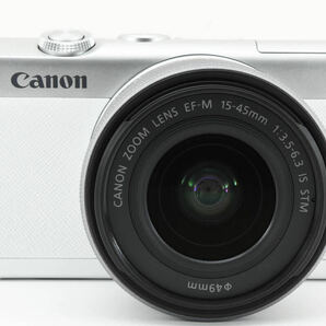 【美品】キャノン Canon EOS M200 15-45mm レンズキット 《人気のホワイトカラー》           MY040465A3014の画像3