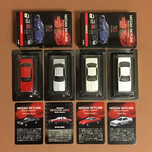 京商 1／64 スカイライン SKYLINE 4台 ／ 2000RS ／ 2000 Turbo GT-ES ／ Turbo RS-X ／ 2000 GTS-X