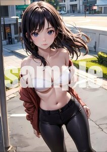 741【A4写真用紙・高画質】オリジナル 美女 イラスト グラビア セクシー アニメ 同人 ポスター フェチ 美人 美乳 美脚 お尻 水着 モデル