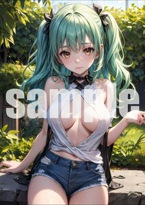 738【A4写真用紙・高画質】オリジナル 美女 イラスト グラビア セクシー アニメ 同人 ポスター フェチ 美人 美乳 美脚 お尻 水着 モデル