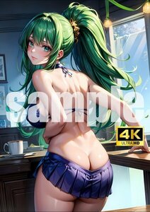 1190【A4写真用紙・高画質】オリジナル 美女 イラスト グラビア セクシー アニメ 同人 ポスター フェチ 美人 美乳 美脚 お尻 ビキニ 制服