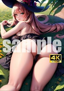 1551【A4写真用紙・高画質】オリジナル 美尻美女 イラスト セクシー アニメ 同人 ポスター フェチ 美人 美乳 美脚 お尻 ヒップ AI