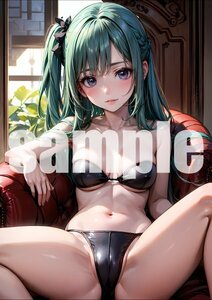 404【A4写真用紙・高画質】オリジナル 美女 イラスト グラビア セクシー アニメ 同人 ポスター フェチ 美人 モデル