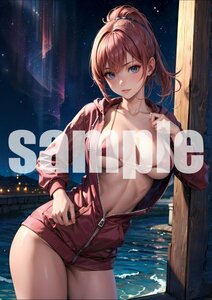 693【A4写真用紙・高画質】オリジナル 美女 イラスト グラビア セクシー アニメ 同人 ポスター フェチ 美人 美乳 美脚 お尻 水着 モデル