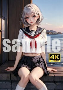 2565【A4写真用紙・高画質】オリジナル 制服美女 イラスト 下着 セクシー アニメ 同人 ポスター フェチ パンチラ 可愛い 巨乳 美脚 お尻 AI