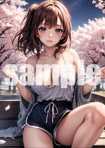 743【A4写真用紙・高画質】オリジナル 美女 イラスト グラビア セクシー アニメ 同人 ポスター フェチ 美人 美乳 美脚 お尻 水着 モデル