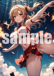 779【A4写真用紙・高画質】『SAO アスナ』グラビア セクシー アニメ イラスト 同人 美女 ポスター ファンアート