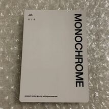 ジン ソクジン JIN ⑥ BTS MONOCHROME モノクローム ミニフォト mini photo card フォトカード POP UP トレカ _画像2
