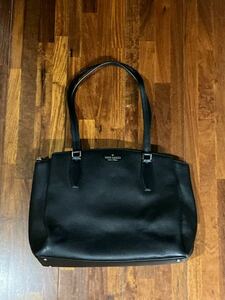 kate spade NEW YORK ケイトスペード トートバッグ ビジネスバッグ ハンドバッグ レザー ブラック 黒