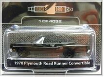 絶版レア グリーンライト greenlight 1/64 Black Bandit - Series 4 1970 Plymouth Road Runner Convertible プリムス・ロードランナー_画像1