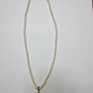  美品 TASAKI タサキ 田崎真珠 K18 マベパール ダイヤモンド ネックレス 真珠 18金  の画像2