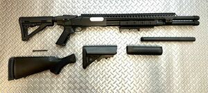 S&T M870ベース レプリカ品 外装カスタム メタルボディー&バレル ショットガン(=単発仕様)