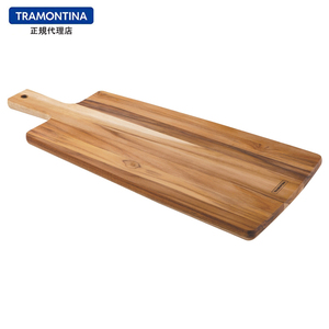 TRAMONTINA 抗菌 木製 手付き ロングカッティングボード 48cm×19cm KITCHEN チーク トラモンティーナ