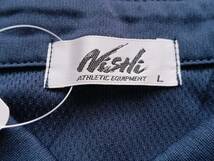 新品タグ付き！NISHI TRACK&FIELD ニシ ノーリミット 軽量 アスリートプライド 半袖ポロシャツ(濃紺 L相当)_画像5