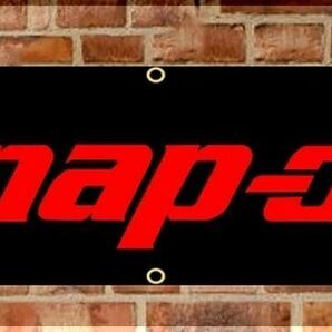 新品★スナップオン（Snap-on）★バナー（タペストリー）★45×180ｃｍ★赤×黒★の画像2