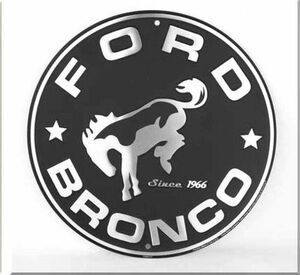  новый товар *FORD*BRONCO( Bronco )/ metal plate * примерно 30cm* официальный лицензия 