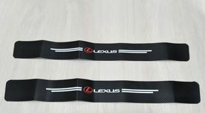 新品★LEXUS★レクサスロゴ/ドアシルカーボンステッカー２枚セット★