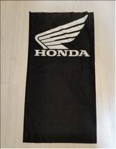 新品★HONDA（ホンダ）★ネックウォーマー★48×25ｃｍ★黒×白_画像1