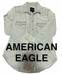 M　AMERICAN EAGLE slim fit デニムシャツS