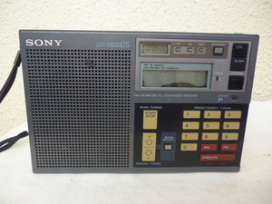 SONY 高感度BCLラジオ　ICF-7600DS　作動ジャンク