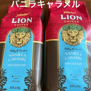 ライオンコーヒー　バニラキャラメル　日本限定フレーバー　198g 2袋セット【賞味期限】2024.11.26