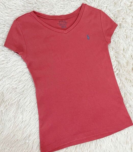 ラルフローレン140 ピンクTシャツ　半袖