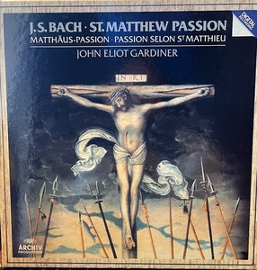 【LP】 John Eliot Gardiner BACH: St. Matthew Passion バッハ　独盤　3LP