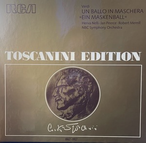 【LP】Giuseppe Verdi, Arturo Toscanini, NBC Symphony Orchestra Un Ballo In Maschera AT 300 独 3LP
