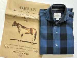 ORIAN オリアン　DENIM DIVISION 長袖シャツ　サイズ３９-１５1/2