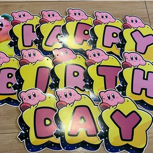 カービィ　ハッピーバースデー　誕生日　ガーランド