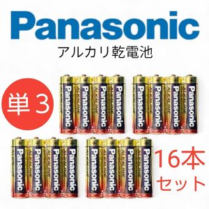 パナソニック（Panasonic） アルカリ乾電池単3電池16本