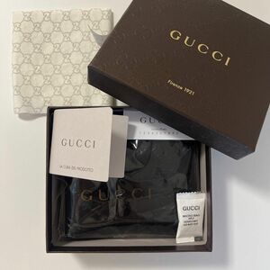 GUCCI グッチ 二つ折り財布 ブラック黒