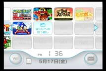 Wii本体のみ 内蔵ソフト11本入/たたいて!モグポン/みんなで対戦パズル上海Wii/UNO/かく!うごく!つかまえる!せんせいWii/DARTS Wii/他_画像2