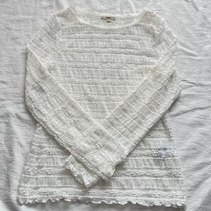 studio CLIP スタディオクリップ レース プルオーバー 長袖 Mサイズ
